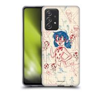 Head Case Designs Officially Licensed Miraculous Ladybug Ladybug Sketches Gel Case [Military Grade Protection] Compatible With Galaxy A52 / A52s / 5G (2021)
