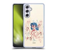 Head Case Designs Officially Licensed Miraculous Ladybug Ladybug Sketches Gel Case [Military Grade Protection] Compatible With Samsung Galaxy M54 5G