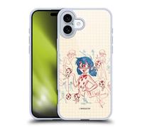 Head Case Designs Officially Licensed Miraculous Ladybug Ladybug Sketches Gel Case [Military Grade Protection] Compatible With Apple iPhone 16 Plus