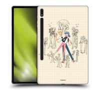 Head Case Designs Officially Licensed Miraculous Ladybug Marinette And Adrien Sketches Gel Case [Military Grade Protection] Compatible With Samsung Galaxy Tab S8 Plus