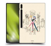 Head Case Designs Officially Licensed Miraculous Ladybug Marinette And Adrien Sketches Gel Case [Military Grade Protection] Compatible With Samsung Galaxy Tab S8 Ultra