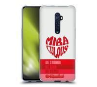 Head Case Designs Officially Licensed Miraculous Ladybug Typography Radiant Red Gel Case [Military Grade Protection] Compatible With Oppo Reno 2