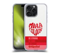 Head Case Designs Officially Licensed Miraculous Ladybug Typography Radiant Red Gel Case [Military Grade Protection] Compatible With Apple iPhone 15 Pro Max