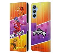 Head Case Designs Officially Licensed Miraculous Tales of Ladybug & Cat Noir Girl Power Graphics Leather Wallet Case Compatible With Samsung Galaxy A16 5G