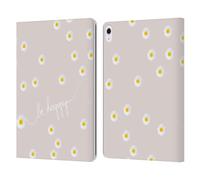 Head Case Designs Officially Licensed Monika Strigel Nude Happy Daisy Leather Wallet Case Compatible With Apple iPad Air 13 2024/2025