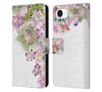 Head Case Designs Officially Licensed Monika Strigel Succulent Peach My Garden Leather Wallet Case Compatible With Apple iPhone 16e