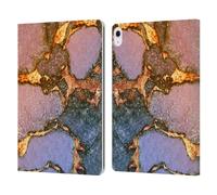 Head Case Designs Officially Licensed Monika Strigel Sunrise Gemstone And Gold Leather Wallet Case Compatible With Apple iPad Air 13 2024/2025
