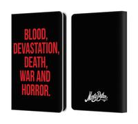 Head Case Designs Officially Licensed Monty Python Blood Devastation Death War And Horror Key Art Leather Wallet Case Compatible With Amazon Kindle 11th Gen (2024)