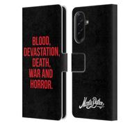 Head Case Designs Officially Licensed Monty Python Blood Devastation Death War And Horror Key Art Leather Wallet Case Compatible With Samsung Galaxy A36 5G
