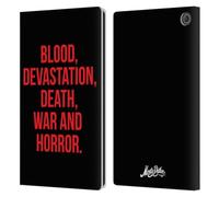 Head Case Designs Officially Licensed Monty Python Blood Devastation Death War And Horror Key Art Leather Wallet Case Compatible With Amazon Fire Max 11 2023