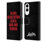 Head Case Designs Officially Licensed Monty Python Blood Devastation Death War And Horror Key Art Leather Wallet Case Compatible With Samsung Galaxy S25 Edge