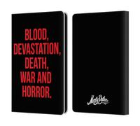 Head Case Designs Officially Licensed Monty Python Blood Devastation Death War And Horror Key Art Leather Wallet Case Compatible With Amazon Kindle Paperwhite 6