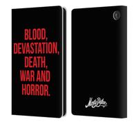 Head Case Designs Officially Licensed Monty Python Blood Devastation Death War And Horror Key Art Leather Wallet Case Compatible With Amazon Fire 7 2022