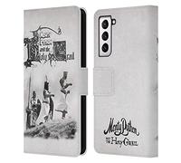 Head Case Designs Officially Licensed Monty Python Holy Grail Key Art Leather Wallet Case Compatible With Samsung Galaxy S21 5G