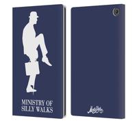 Head Case Designs Officially Licensed Monty Python Ministry Of Silly Walks Key Art Leather Wallet Case Compatible With Amazon Fire Max 11 2023
