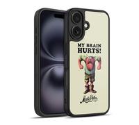 Head Case Designs Officially Licensed Monty Python My Brain Hurts Key Art Gel Armour Case [Military Grade Protection] Compatible With Apple iPhone 16