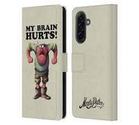Head Case Designs Officially Licensed Monty Python My Brain Hurts Key Art Leather Wallet Case Compatible With Samsung Galaxy A17 4G / 5G