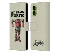 Head Case Designs Officially Licensed Monty Python My Brain Hurts Key Art Leather Wallet Case Compatible With Apple iPhone 17