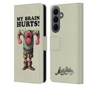 Head Case Designs Officially Licensed Monty Python My Brain Hurts Key Art Leather Wallet Case Compatible With Samsung Galaxy S26 Plus