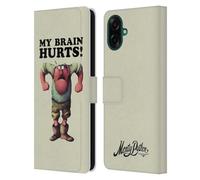Head Case Designs Officially Licensed Monty Python My Brain Hurts Key Art Leather Wallet Case Compatible With Samsung Galaxy A07