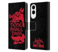 Head Case Designs Officially Licensed Monty Python None Shall Pass Key Art Leather Wallet Case Compatible With Samsung Galaxy S25 Edge