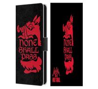 Head Case Designs Officially Licensed Monty Python None Shall Pass Key Art Leather Wallet Case Compatible With Samsung Galaxy S25 FE