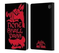 Head Case Designs Officially Licensed Monty Python None Shall Pass Key Art Leather Wallet Case Compatible With Amazon Fire 7 2022