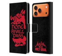Head Case Designs Officially Licensed Monty Python None Shall Pass Key Art Leather Wallet Case Compatible With Apple iPhone 17 Pro Max