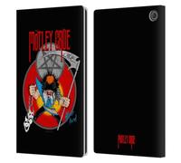 Head Case Designs Officially Licensed Motley Crue Allister Key Art Leather Wallet Case Compatible With Amazon Fire Max 11 2023