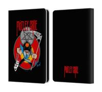 Head Case Designs Officially Licensed Motley Crue Allister Key Art Leather Wallet Case Compatible With Amazon Kindle 11th Gen (2024)