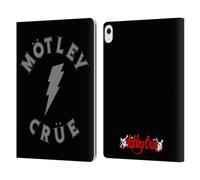 Head Case Designs Officially Licensed Motley Crue Bolt Tour Graphics Leather Wallet Case Compatible With Apple iPad Air 13 2024/2025
