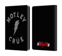 Head Case Designs Officially Licensed Motley Crue Bolt Tour Graphics Leather Wallet Case Compatible With Amazon Kindle 11th Gen (2024)