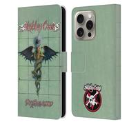 Head Case Designs Officially Licensed Motley Crue Dr. Feelgood Albums Leather Wallet Case Compatible With Apple iPhone 16 Pro