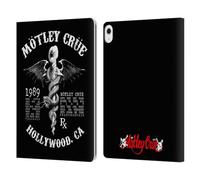 Head Case Designs Officially Licensed Motley Crue Dr. Feelgood Hollywood Tour Graphics Leather Wallet Case Compatible With Apple iPad Air 13 2024/2025