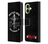 Head Case Designs Officially Licensed Motley Crue Dr. Feelgood Hollywood Tour Graphics Leather Wallet Case Compatible With Apple iPhone 17