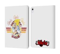 Head Case Designs Officially Licensed Motley Crue Girls Bomber Vintage Tour Graphics Leather Wallet Case Compatible With Apple iPad Air 13 2024/2025