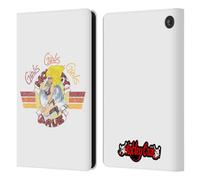 Head Case Designs Officially Licensed Motley Crue Girls Bomber Vintage Tour Graphics Leather Wallet Case Compatible With Amazon Fire 7 2022