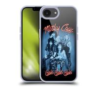 Head Case Designs Officially Licensed Motley Crue Girls Neon Key Art Gel Case [Military Grade Protection] Compatible with Apple iPhone 16e and Compatible with MagSafe