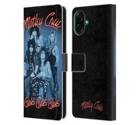 Head Case Designs Officially Licensed Motley Crue Girls Neon Key Art Leather Wallet Case Compatible With Samsung Galaxy A07