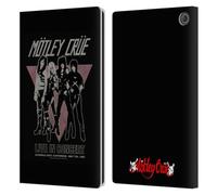 Head Case Designs Officially Licensed Motley Crue Glendale Tour Graphics Leather Wallet Case Compatible With Amazon Fire Max 11 2023