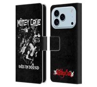 Head Case Designs Officially Licensed Motley Crue Knock 'Em Dead Tour Graphics Leather Wallet Case Compatible With Apple iPhone 17 Pro