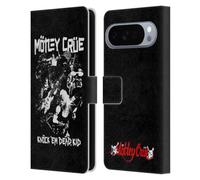 Head Case Designs Officially Licensed Motley Crue Knock 'Em Dead Tour Graphics Leather Wallet Case Compatible With Google Pixel 10 Pro XL