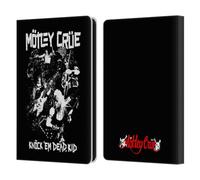 Head Case Designs Officially Licensed Motley Crue Knock 'Em Dead Tour Graphics Leather Wallet Case Compatible With Amazon Kindle Paperwhite 6