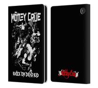 Head Case Designs Officially Licensed Motley Crue Knock 'Em Dead Tour Graphics Leather Wallet Case Compatible With Amazon Fire 7 2022