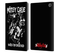 Head Case Designs Officially Licensed Motley Crue Knock 'Em Dead Tour Graphics Leather Wallet Case Compatible With Amazon Fire Max 11 2023