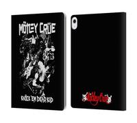 Head Case Designs Officially Licensed Motley Crue Knock 'Em Dead Tour Graphics Leather Wallet Case Compatible With Apple iPad Air 13 2024/2025