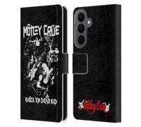 Head Case Designs Officially Licensed Motley Crue Knock 'Em Dead Tour Graphics Leather Wallet Case Compatible With Samsung Galaxy S26 Plus