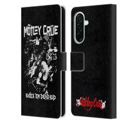 Head Case Designs Officially Licensed Motley Crue Knock 'Em Dead Tour Graphics Leather Wallet Case Compatible With Samsung Galaxy A26 5G