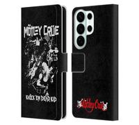 Head Case Designs Officially Licensed Motley Crue Knock 'Em Dead Tour Graphics Leather Wallet Case Compatible With Samsung Galaxy S26 Ultra