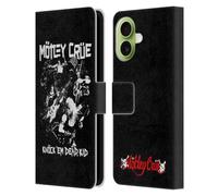 Head Case Designs Officially Licensed Motley Crue Knock 'Em Dead Tour Graphics Leather Wallet Case Compatible With Apple iPhone 17
